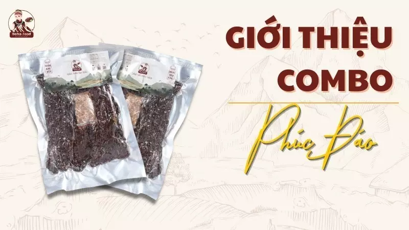 Combo Phúc Đáo: 500G Trâu gác bếp và 500G Lợn gác bếp Hình ảnh về combo phúc đáo