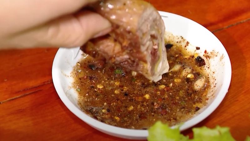 Bật Mí Cách Pha Chẩm Chéo Chấm Thịt Trâu Gác Bếp Pha chẩm chéo chấm thịt trâu gác bếp