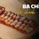 Thịt ba chỉ gác bếp xào lá chanh