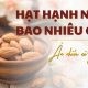 Hạt hạnh nhân bao nhiêu calo