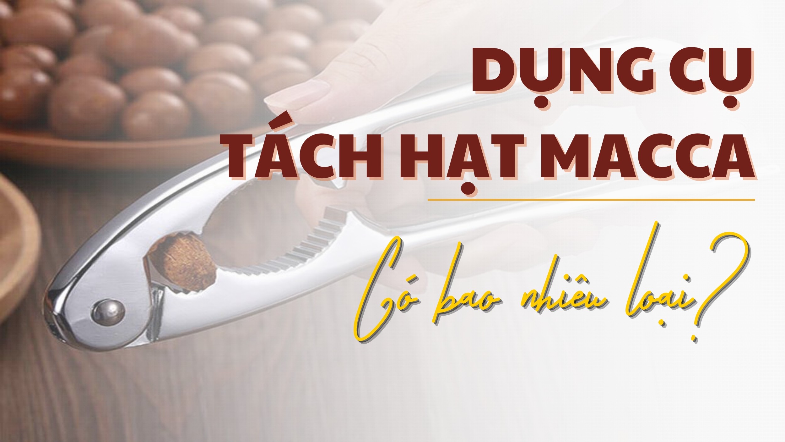 Các loại dụng cụ tách hạt macca