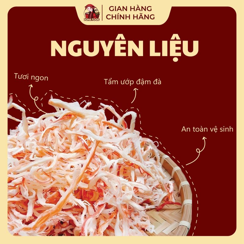 Khô mực xé sợi