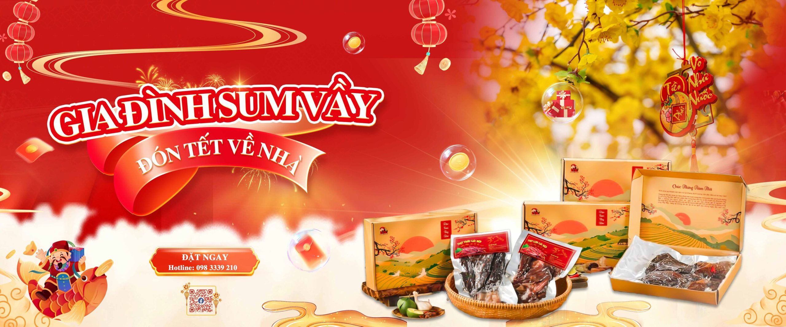 Banner hộp quà tết