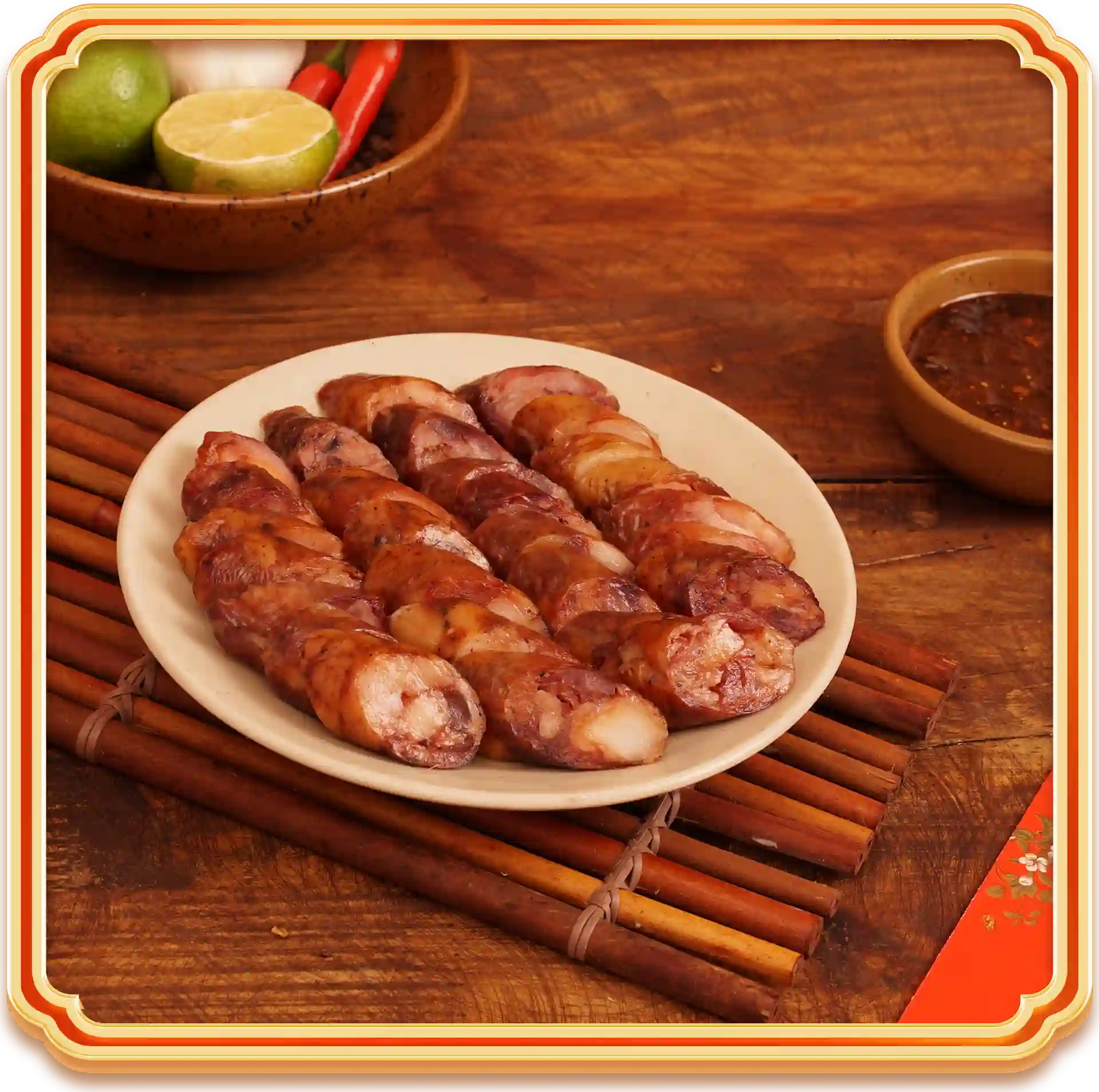 lạp xưởng gác bếp