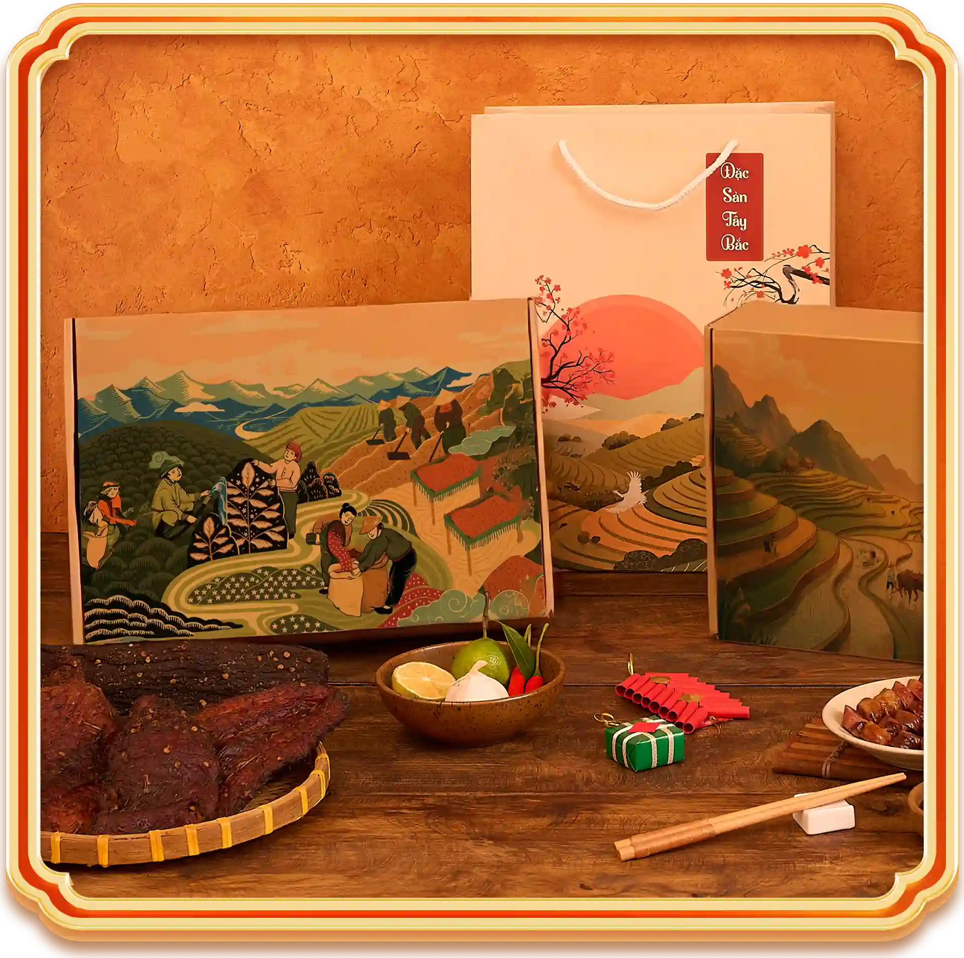 set quà đặc sản tây bắc quà bản