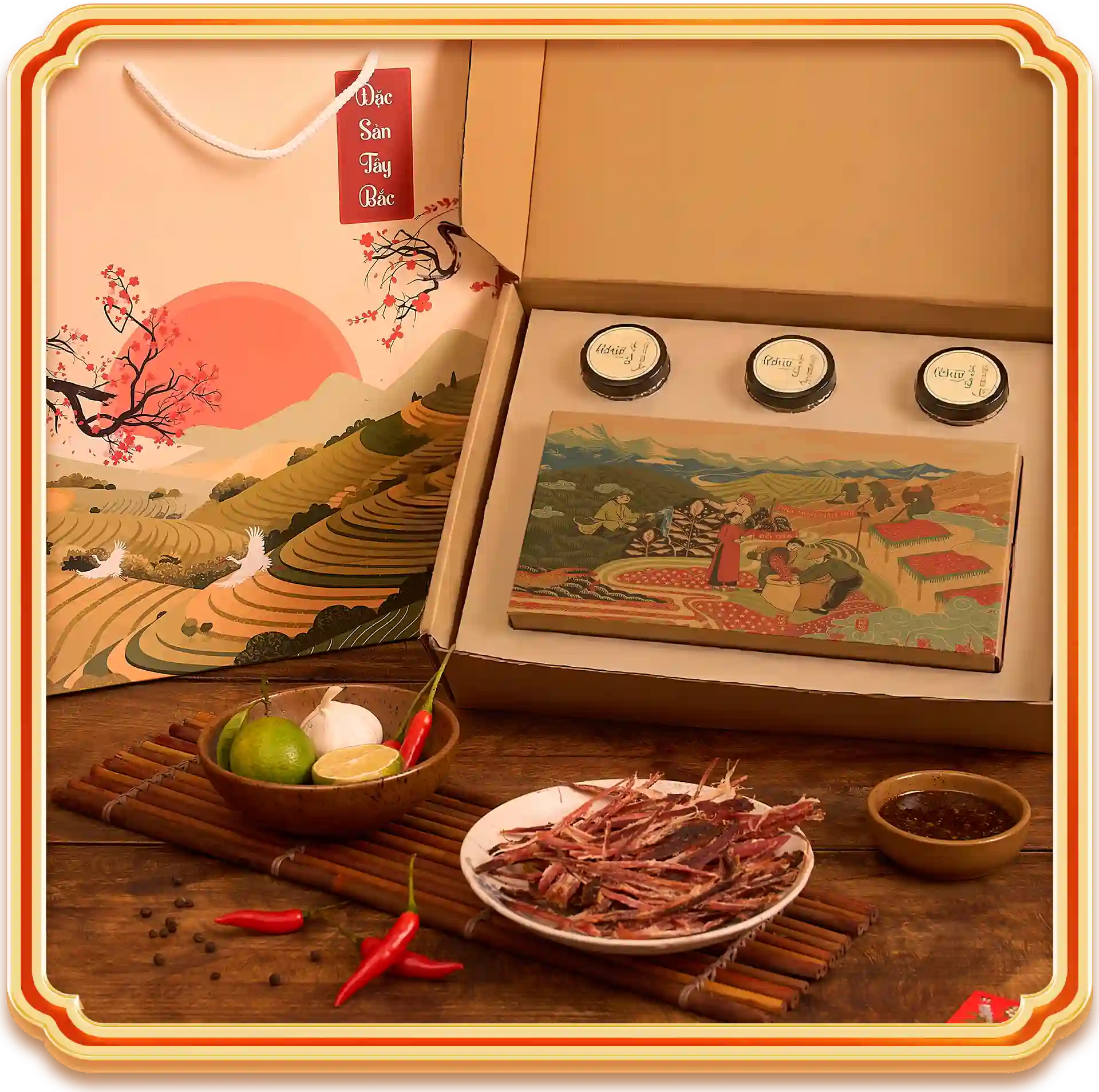 set quà đặc sản tây bắc xuân ngàn