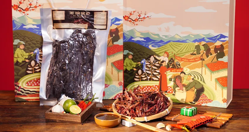 Điểm mua thịt trâu gác bếp ở Hà Nội