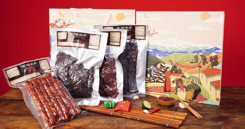 4+ Cách Ăn Thịt Trâu Gác Bếp Chuẩn Vị Cách Ăn Thịt Trâu Gác Bếp